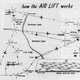 Using the three corridors for one-way traffic, American cargo aircraft departed from Wiesbaden and Rein-Main in the south, while British cargo aircraft departed from Fassberg and flew to RAF Gatow in southwest Berlin. (Author unknown)